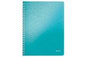 Blokke, Formularer & Notesbøger - Leitz Notesblok WOW PP A4 linjeret 80 gram 80 ark Isblå - 46370051
