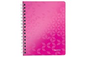 Blokke, Formularer & Notesbøger - Leitz Notesblok WOW PP A5 linjeret 80 gram 80 ark Pink - 46390023