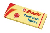 Blokke, Formularer & Notesbøger - Esselte Contacta Notes 50x40mm gul 3pak - 83012