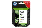 Blæk, Toner & Forbrugsstoffer - HP 303 / 3YM92AE 2-Pack Black and Color Ink - 3YM92AE