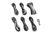 Strømkabel (ekstern) - CableMod PRO ModMesh Cable Extension Kit - Black/White - CM-PCAB-BKIT-NKKW-3PK-R
