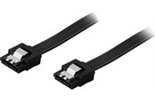 SATA & ATA kabel - Pro SATA Cable - Black - 0.7m - SATA6SSB-0.7
