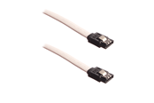 SATA & ATA kabel - DUTZO Sleeved SATA kabel - Hvid - 0.3 m - DSC-SATASL03WHT