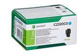 Blæk, Toner & Forbrugsstoffer - Lexmark C2320C0 / Cyan Return Program Toner - C2320C0