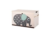 Børneværelse - 3 Sprouts Opbevaringskasse med låg, Elephant - ITCELE