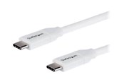 USB kabel - StarTech.com 2m 6ft USB C to USB C Cable - 5A PD - USB 2.0 USB-IF Certified - USB-C cable - 2 m - USB2C5C2MW