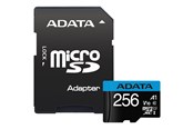 Hukommelseskort - A-Data Premier MicroSD/SD - 100MB/s - 256GB - AUSDX256GUICL10A1-RA1