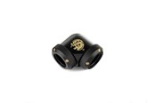 Gør-det-selv vandkøling - Bitspower Multi-Link Adapter 90-Degree - Carbon Black (Hard Tube) - BP-CBE90DML
