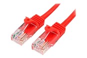 Netværkskabel - StarTech.com 5m Red Cat5e / Cat 5 Snagless Ethernet Patch Cable 5 m - network cable - 5 m - red - Rød - 5m - 45PAT5MRD