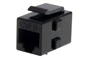 Netværkskabel - StarTech.com Cat 6 RJ45 Keystone Jack Network Coupler - F/F - network coupler - black - Sort - C6KEYCOUPLER
