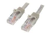 Netværkskabel - StarTech.com 7m Gray Cat5e / Cat 5 Snagless Ethernet Patch Cable 7 m - patch cable - 7 m - grey - Grå - 7m - 45PAT7MGR