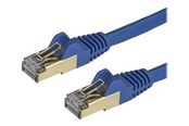 Netværkskabel - StarTech.com 2m Blue Cat6a / Cat 6a Shielded Ethernet Patch Cable 2 m - patch cable - 2 m - blue - Blå - 2m - 6ASPAT2MBL