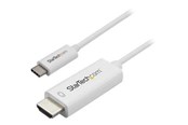 Skærmkabel - StarTech.com USB-C - HDMI - 1m - Hvid - CDP2HD1MWNL