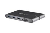 Dockingstation - StarTech.com USB-C Multiport Adapter w/ HDMI and VGA - 3x USB 3.0 - SD - PD - external video adapter - black - DKT30CHVSCPD