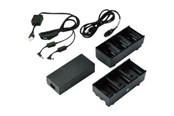Bærbar Oplader - Zebra 3-Slot Battery Charger Connected via Y Cable - SAC-MPP-6BCHUK1-01