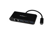 Netværksadapter (netkort, printserver mv.) - StarTech.com US1GC303APD USB-C to Ethernet Adapter with 3-Port USB 3.0 Hub and Power Delivery - US1GC303APD