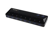 USB hub - StarTech.com USB 3.0 Hub 10-Port with Charge and Sync Ports USB hub - USB 3.2 - 10 ports - Sort - ST103008U2C