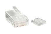Netværkskabel - StarTech.com Cat 6 RJ45 Stranded Modular Plug Connector - network connector - clear - Transparent - CRJ45C6STR50