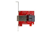 SAS / SCSI kabel - StarTech.com Mini-SAS Adapter - Dual SFF-8643 to SFF-8644 - 12Gbps - SAS internal to external panel - SFF86448PLT2