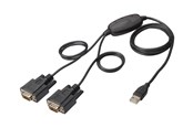 Netværksadapter (netkort, printserver mv.) - DIGITUS USB to 2x RS232 Serial Adapter - DA-70158
