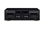 HiFi - AV Receiver/Amplifier - TEAC W-1200 - dual cassette deck - Dobbelt kassettestation - Sort - W-1200-B