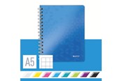 Blokke, Formularer & Notesbøger - Leitz Notesblok WOW PP A5 kvadreret 80 gram 80 ark - 46410036