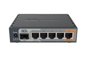 Router & firewall - MikroTik hEX S RB760iGS 5x Gigabit Ethernet SFP Dual Core 880MHz CPU 256MB RAM USB microSD RouterOS L4 IPsec hardware encryption support and The Dude server package - Router - RB760iGS