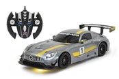 Fjernstyret - Jamara Mercedes AMG GT3 1:14 transformable 2.4GHz grey - 410028
