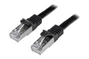 Netværkskabel - StarTech.com 1m Black Cat6 / Cat 6 Shielded (SFTP) Patch Cable 1 m - patch cable - 1 m - black - Sort - 1m - N6SPAT1MBK