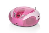 CD Player - Lenco SCD-37 USB - Portable FM Radio CD and USB player - Pink - SCD37USBR