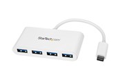 USB hub - StarTech.com USB-C Hub USB hub - USB 3.2 - 4 ports - Hvid - HB30C4ABW