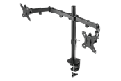 Skærmholder - Deltaco Dual Monitor Desk Mount for 13"-32" screens - Sort - GAM-040