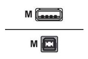 USB kabel - Roline USB2.0 Cable. A-B. M/M. 1.8m - 11.02.8818