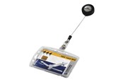 Konference & Præsentation - DURABLE ID-kortholder ENCLOSED med yoyo til 1 kort transparent 10 stk. - 8012-19
