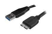 USB kabel - StarTech.com Short Slim SuperSpeed USB 3.0 A to Micro B Cable - M/M - USB cable - 15 cm - USB3AUB15CMS