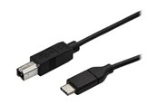 USB kabel - StarTech.com USB-C to USB-B Printer Cable - M/M - 0.5 m - USB 2.0 - USB-C cable - 50 cm - USB2CB50CM