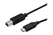 USB kabel - StarTech.com USB C to USB B Printer Cable - M/M - USB 2.0 - USB-C cable - 3 m - USB2CB3M