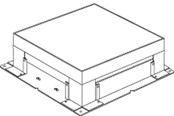 Føringsveje & kanalskinner - Thorsman Indstøbningsbox 110-150 mm UFB-IG - 5197565