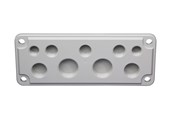 Tavler og kasser - FIBOX Gevindflange størrelse 2 2XM16+3XM20 polycarbonat komplet - 2550862