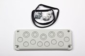 Tavler og kasser - FIBOX Blanketflange størrelse 2 8XM20+5XM16/26 komplet - 2550404
