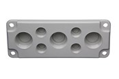 Tavler og kasser - FIBOX Flange MB10017-PM / OEZXC 1, 4XPG16 + 3XPG29 - 2550062