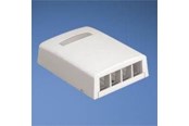 Udtag & bokse - PANDUIT Vægboks netkey 4 port hvid - NK4BXIW-AY