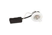 Lamper - Scan Products Luna LP 230V Dæmpbar Flimmerfri 6.2W 4000K Ra95 IP44 Mat Hvid Rund. - 10121