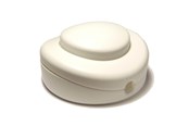 Afbrydermateriel - Teknisk Belysnings Industri Fodafbryder Ø65mm, hvid - ARD022566