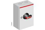 Afbrydermateriel - ABB Sikkerhedsafbryder  63A 3 polet  med hjælpekontakt sort greb OT63ETMM3TE - 1SCA022734R6280