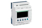 PLC, HMI, IOT og Industri - Schneider Electric Zelio 8I / 4U relæ m/ur 24VDC - SR2B121BD