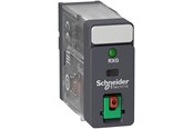 Komponenter til tavler og kasser - Schneider Electric 1CO 10A relæ testknap+LED 230VAC - RXG12P7