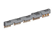 Komponenter til tavler og kasser - Schneider Electric Samleskinne for 2vstyk GV2 54mm - GV2G254