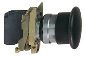 Trykknapper og signalenheder - Schneider Electric Paddetryk komplet sort m/Ø40 hoved 1xNO - XB4BC21