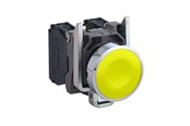 Trykknapper og signalenheder - Schneider Electric Tryk komplet gul plan 1xNO - XB4BA51